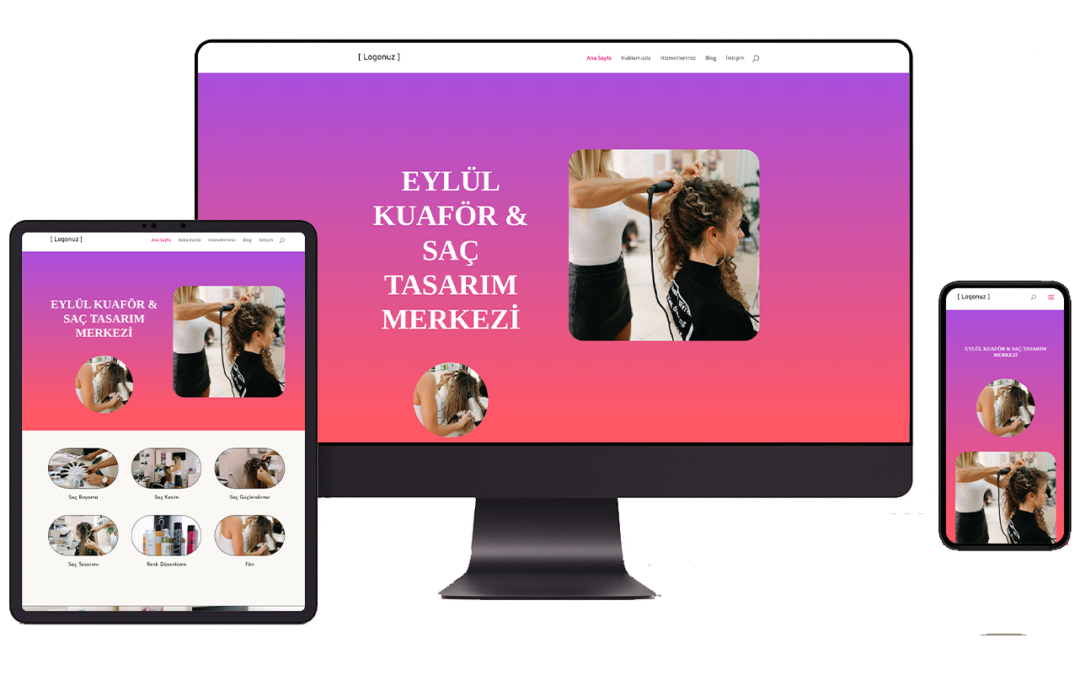 Kuaför Hazır WordPress Teması