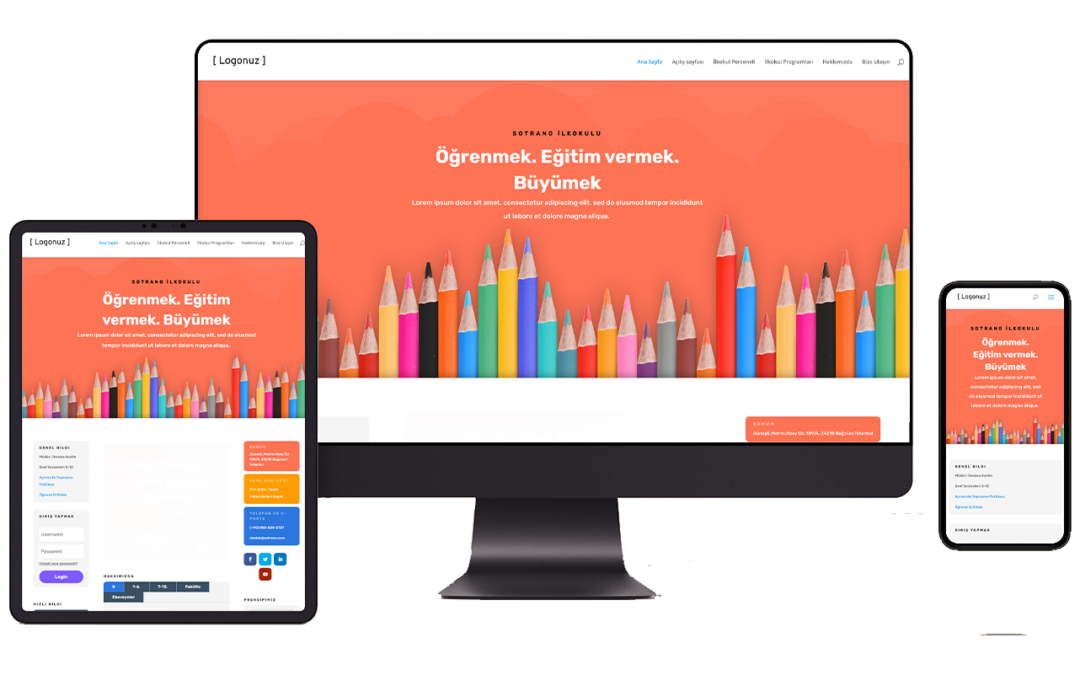 İlkokul Hazır WordPress Teması