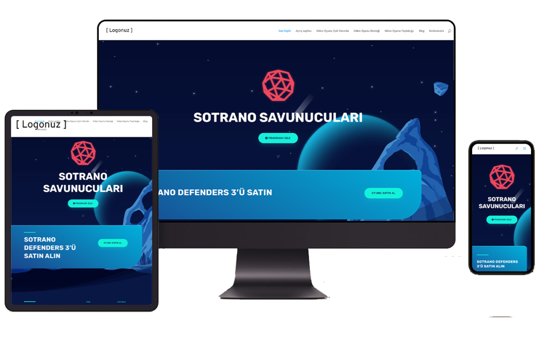 Video Oyunu Hazır WordPress Teması