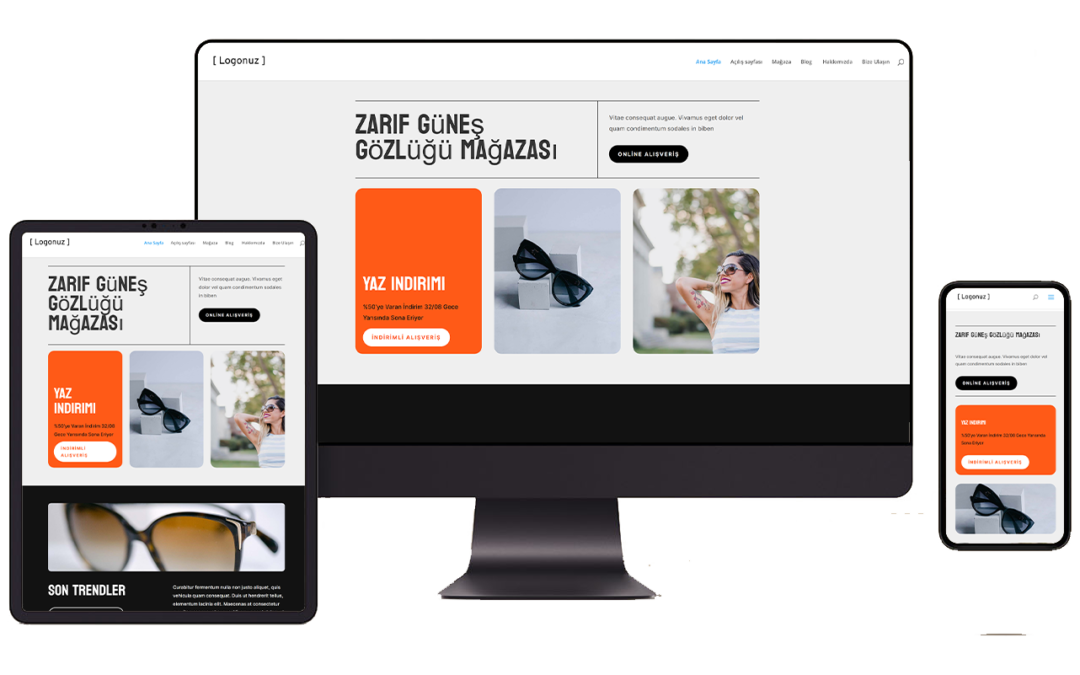 Güneş Gözlüğü Magazası Hazır WordPress Teması