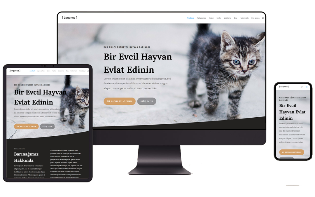 Hayvan barınağı Hazır WordPress Teması