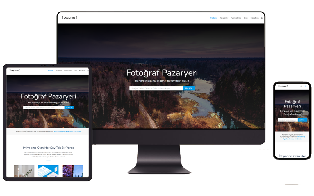 Fotoğraf Pazarı Hazır WordPress Teması