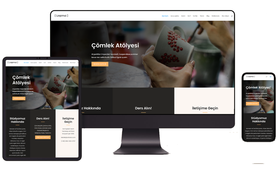 Çömlekçi Atölyesi Hazır WordPress Teması